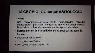 Introdução a MICROBIOLOGIA e PARASITOLOGIA [upl. by Russon]