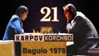 Viktor Korchnoi vs Anatoly Karpov  World Championship Match 1978  Round 21 [upl. by Annonyw]