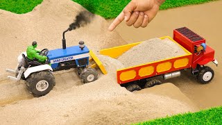 Diy mini truck trolley sand loading science project  Diy tractor  ‪sanocreator [upl. by Kincaid]