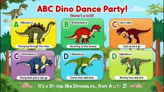 Learn the Alphabet with Dinosaurs 🦕 ABC Dino Dance Fun Stomp Roar and Learn Letters music [upl. by Ollayos]