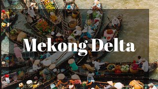 Floating Market in The Mekong Delta of Vietnam  VietnamStay Trave [upl. by Eanwahs]