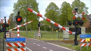 Spoorwegovergang Aalten  Dutch railroad crossing [upl. by Oirtemed448]