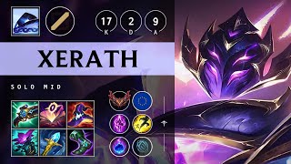 Xerath Mid vs Lux Legendary  EUW Grandmaster Patch 1417 [upl. by Eidahs373]