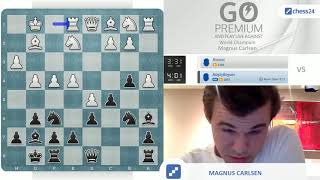 Roland vs Carlsen  Magnus Carlsen takes on chess24 users [upl. by Ais702]