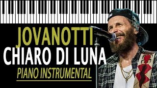 JOVANOTTI  Chiaro Di Luna KARAOKE Piano Instrumental [upl. by Ahsilem]