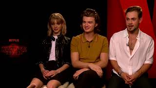 Stranger Things Season 2  Cast Interview Part I [upl. by Akirehc]