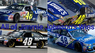 All of Jimmie Johnsons 83 Wins [upl. by Retsila]