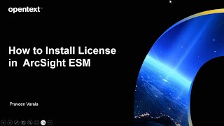 How to Install ArcSight ESM License [upl. by Halihs722]