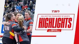 2024 SCOTTIES TOURNAMENT OF HEARTS HIGHLIGHTS Page Qualifier  Homan Ontario vs Einarson Canada [upl. by Asela224]