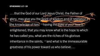 Do You Have the Spirit of Wisdom and Revelation Ephesians 117–19 Part 2 [upl. by Akeihsal]