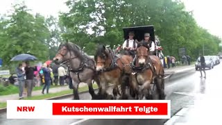 🏇 Pferdekutsche auf Kutschenwallfahrt Telgte 2018 [upl. by Liss560]