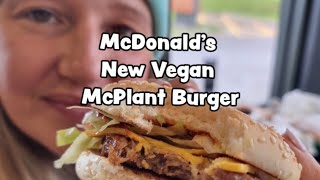 McPlant Burger  Launch Day of New Vegan Burger at McDonalds Shorts [upl. by Jayme]