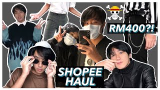 THE BEST SHOPEE CLOTHING HAUL WORTH RM400  Mens Korean  eboy clothing style [upl. by Eirised]