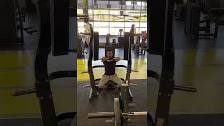 Plated bench press machine [upl. by Ahsimak]