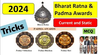 Padma Awards and Bharat Ratna Awards 2024  Tricks 2024 🌝  SSC exams [upl. by Deena146]