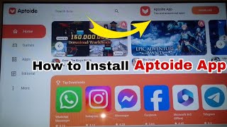 HOW To Install Aptoide Tv App in LG smart TV [upl. by Jak]