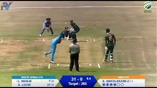 Quadrangular Under19 Series  SA vs India [upl. by Allisan577]