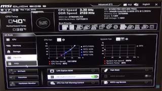 Overclock RAM Settings  MSI Click BIOS 5 [upl. by Norri]