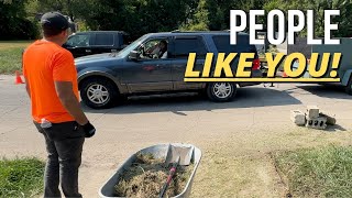 Neighbor PULLS UP on me YELLING while helping out a family IN NEED [upl. by Ariec]