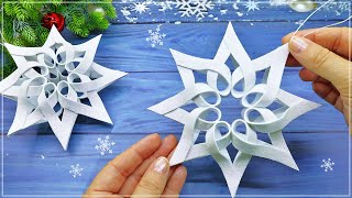 DIY Snowflake ❄️ Christmas Decorations [upl. by Kumagai]