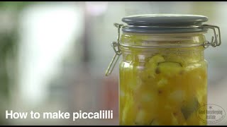 Best Ever Homemade Piccalilli Recipe  Good Housekeeping UK [upl. by Latoniah]