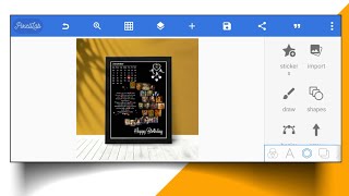 How to design trending birthday wish photoframe in mobile  Birthday Photoframe plp in pixellab yt [upl. by Lat]