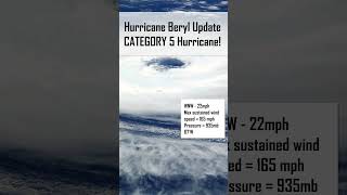 Hurricane Beryl NOW A CATEGORY 5 hurricane [upl. by Zaria]