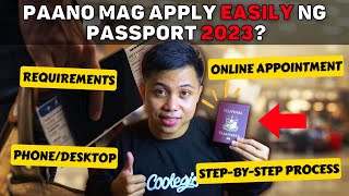 PAANO KUMUHA NG PASSPORT 2023 UPDATED How To Apply Online Appointment Philippine Passport [upl. by Ursi59]