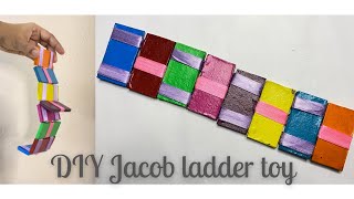 DIY Jacobs ladder toy tutorial  How to make Jacob’s ladder toy for kids  DIY kids toy [upl. by Pincince]