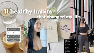 11 lifechanging healthy girl habits🌱 how to build discipline and be productive [upl. by Yro]