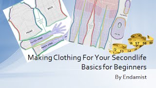 Making Clothing for Secondlife For Beginners [upl. by Aicat]