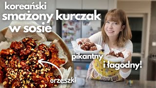 KOREAŃSKI SMAŻONY KURCZAK 닭강정 w sosie PIKANTNYM I ŁAGODNYM  najlepszy przepis [upl. by Illek34]