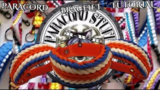 RWB Paracord Bracelet Tutorial [upl. by Dickson]