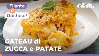 GATEAU DI ZUCCA e PATATE con SPECK E PROVOLA un secondo caldo filante e sfizioso 🥔🥓🧀 [upl. by Hermia]