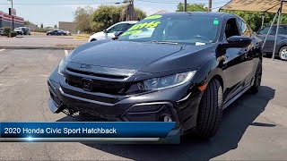 2020 Honda Civic Sport Hatchback Hanford Visalia Porterville Lemoore Tulare [upl. by Jamnes]