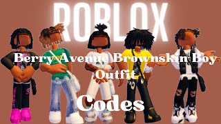 Roblox Berry Avenue Brownskin Boy Outfit Codes Clothes [upl. by An]