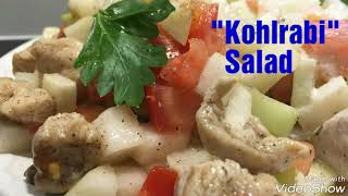 Kohlrabi Salad  Kohlrabi Salati [upl. by Donegan]