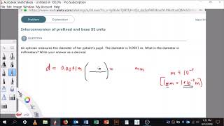 Interconversion of prefixed and base SI units [upl. by Nnylyram]