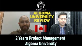 Algoma University Canada Review  Algoma University Project Management Online Classes Experience [upl. by Doone]