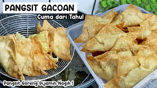 MEMBUAT PANGSIT GORENG ENAK ALA GACOAN DENGAN ISIAN TAHU [upl. by Akemeuwkuhc142]