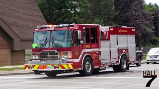 Mississauga Fire amp Emergency Services  Pumper 112 Responding [upl. by Kaczer]