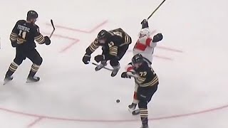 Danton Heinen Hit Against Sam Bennett [upl. by Emelina]