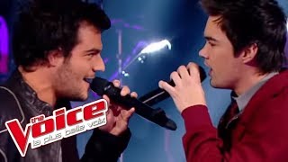 Imagine Dragons – Radioactive  Amir Haddad VS François Lachance  The Voice France 2014  Battle [upl. by Akehsyt108]