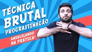 Técnica BRUTAL Contra a Procrastinação NA PRÁTICA  Academia Cerebral por André Buric [upl. by Shirk]