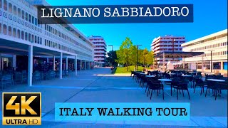 LIGNANO SABBIADORO WALKING TOUR 4K 60FPS SEPTEMBER 2023 ITALY 🇮🇹 [upl. by Sorvats]