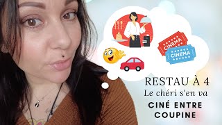 VLOG Go au restau  Un ciné entre coupine  Week end sans le chéri [upl. by Novets]