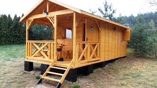 How to build a wooden cottage in 4 hours [upl. by Jabez617]