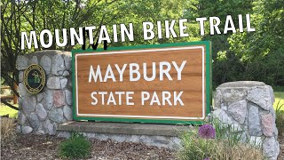 Maybury State Park Mountain Bike Trail Northville Michigan [upl. by Eiliab]