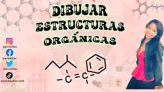 ✅ Como dibujar estructuras orgánicas Tipos de carbonos Ejemplos prácticos 📚 [upl. by Alyam]