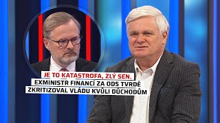 Je to katastrofa zlý sen Exministr financí za ODS tvrdě zkritizoval vládu kvůli důchodům [upl. by Elacim]